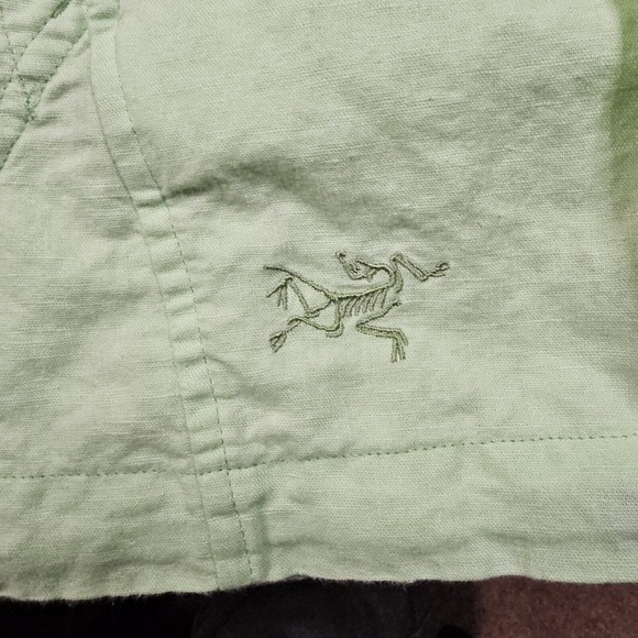 Arcteryx C'esta Linen Hoodie Womens Medium Yellow Anorak Gorpcore Hiking Outdoor - Picture 4 of 16